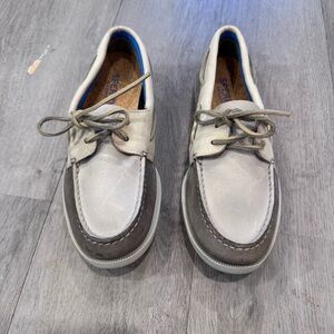Sperry Top Sider Plush Tri Tone Womens Size 8 Leather Boat Shoes STS83712 EUC
